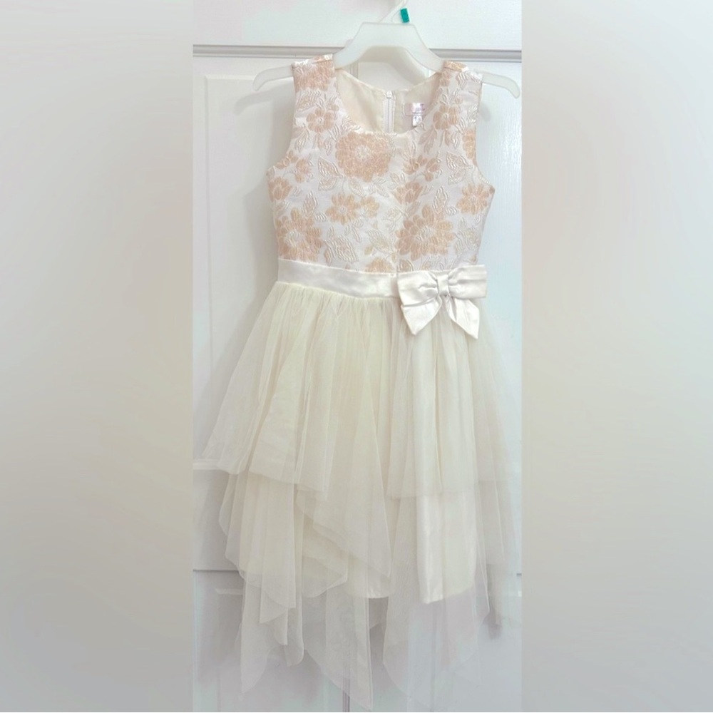 Biscotti Collezioni Floral Jacquard Tulle Dress
Size 7/8
